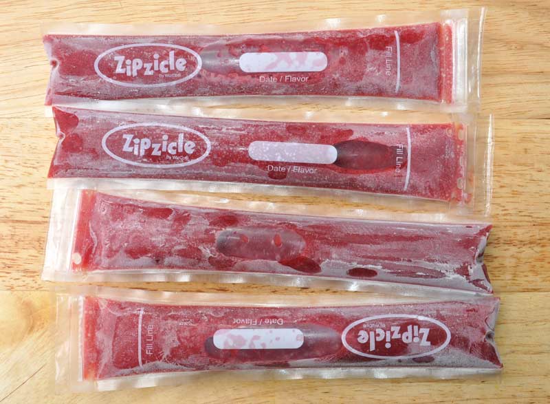 Strawberry Pomegranate and Blackcurrant Popsicles